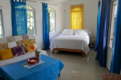 Studio with hot water, internet and bay view.