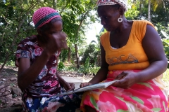 First baptized deaf sister in Samana.